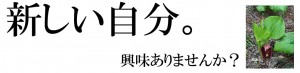 新しい自分。興味ありませんか？