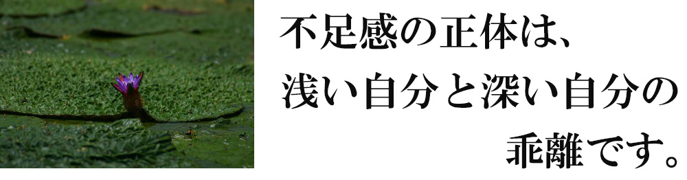 不足感の正体はイメージ